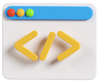 3D-Illustration zu Webentwicklung